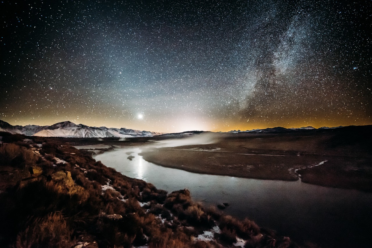 一月的明星，璀璨閃耀的夜空之夜